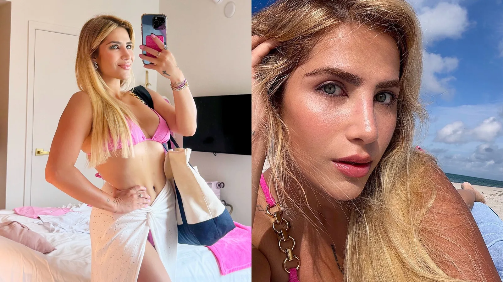 Jéssica Beatriz Costa compartilha fotos de dia de sol em Miami